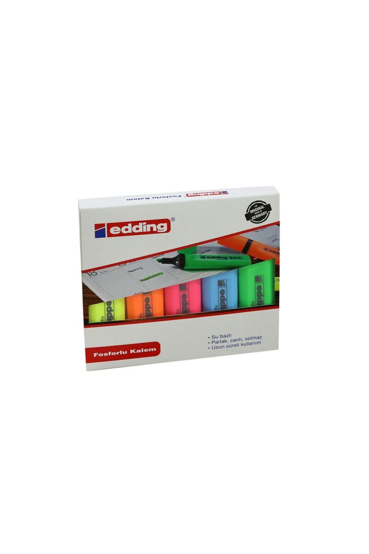 Edding Fosforlu Kalem 5Li Poşet Karışık 345/5