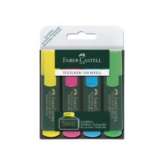 Faber-Castell 1548 Fosforlu Kalem 4 Renk
