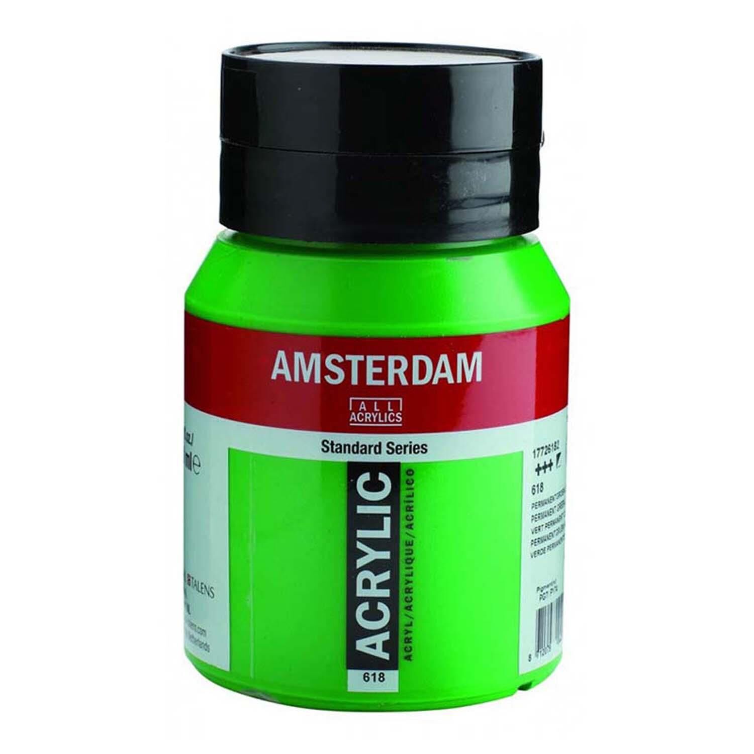 Amsterdam Akrilik 500Ml. Perm. Green Lt