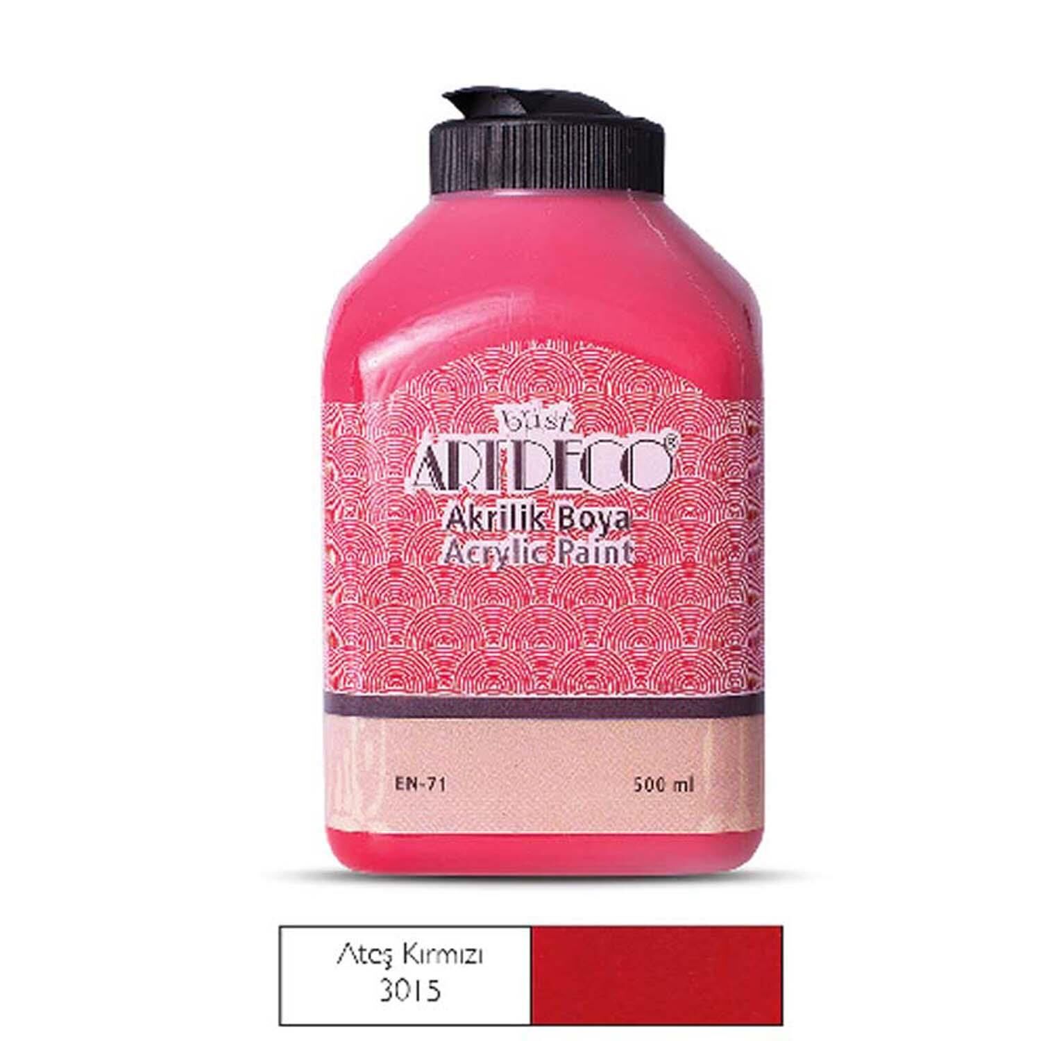 Akrilik Boya 500 Ml Ateş Kırmızı