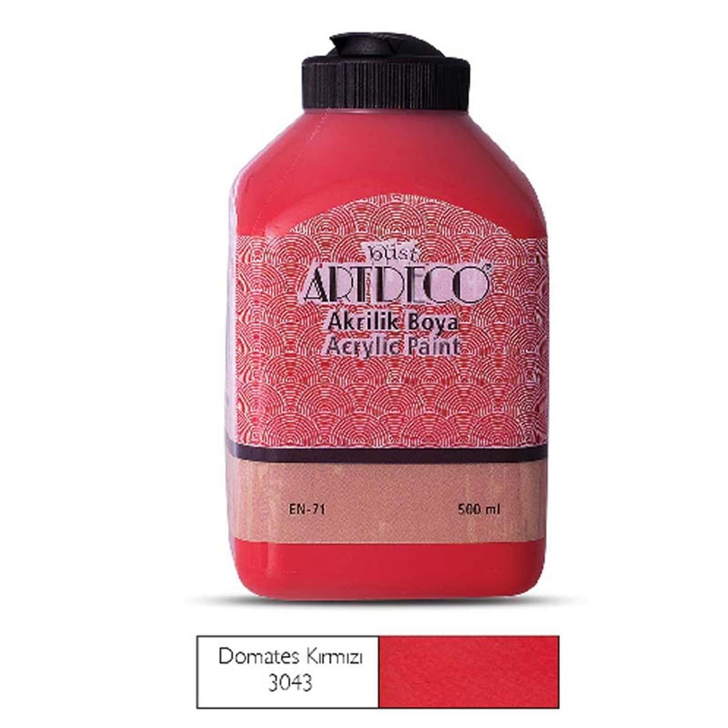 Akrilik Boya 500 Ml Domates Kırmızı