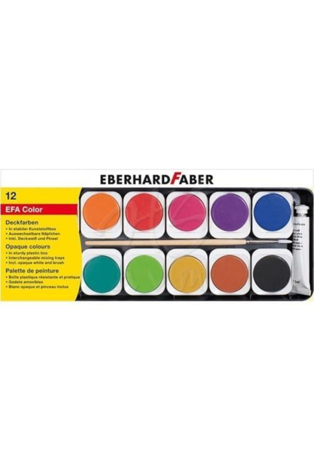 EberHard Suluboya Opak 12 Renk Plastik Kutu 578312