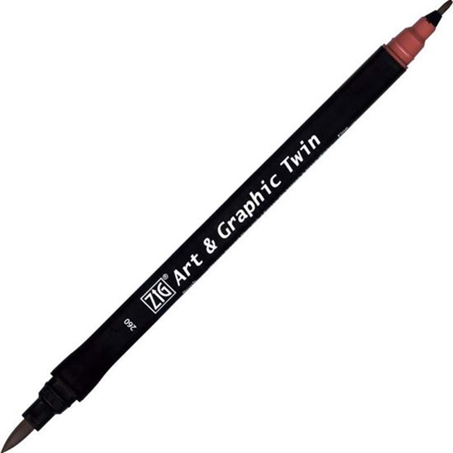 Zıg Brush Pen 260 Deep Red