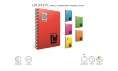 Gıpta Lw S-Type A4 200yp 4+2 Sep.Pp Kp. Defter