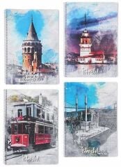 Keskin A4 100yp Kareli Pp Kp.Spr.Ancient İst.Def