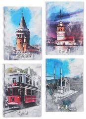 Keskin A4 100yp Kareli Pp Kp.Spr.Ancient İst.Def
