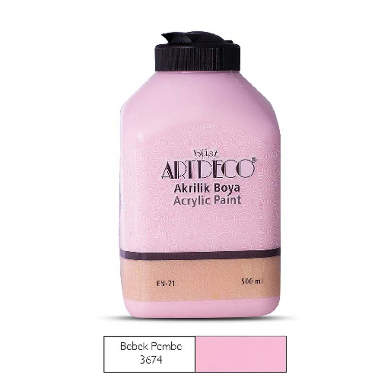 Akrilik Boya 500 Ml Bebek Pembe