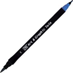 Zıg Brush Pen 308 Cornflour Blue