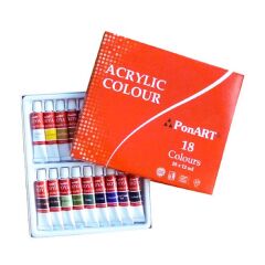 Ponart Akrilik Boya 18 Li A1218