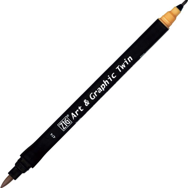 Zıg Brush Pen 474 Mustard