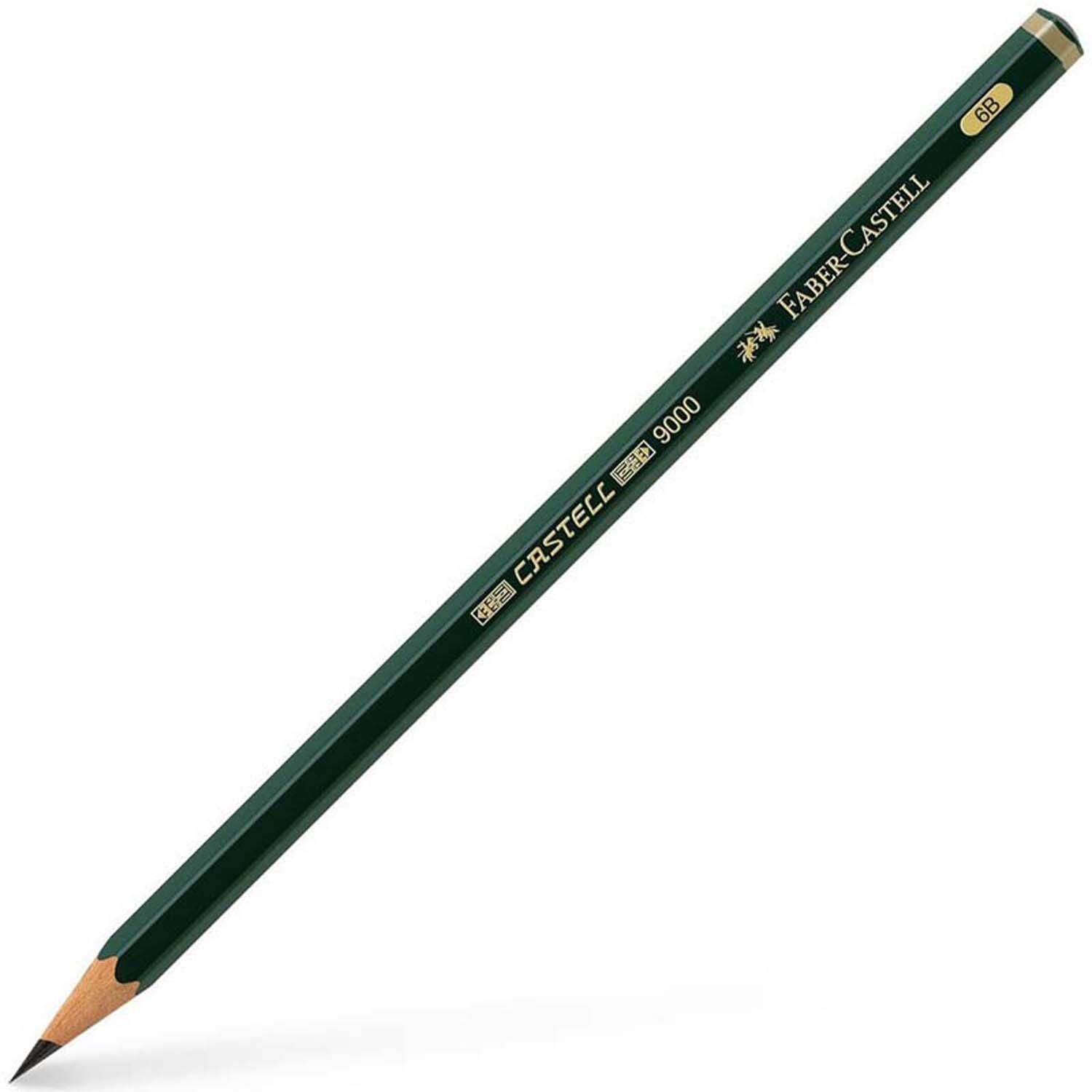 Faber-Castell 9000 Dereceli Kurşun Kalem 6B