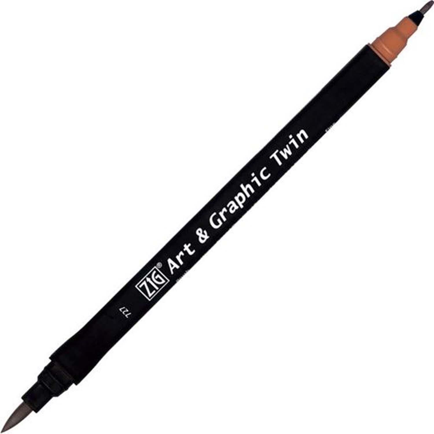 Zıg Brush Pen 727 Deep Reddish Brown