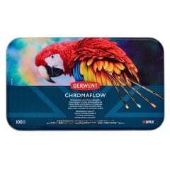 Derwent Chromaflow Kuru Boya Kalem Seti Metal Kutu 100lü