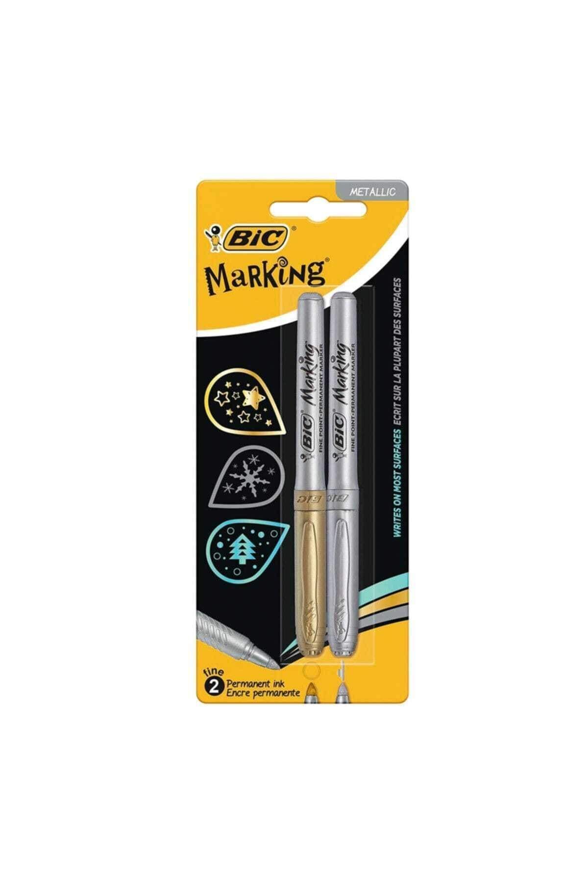 Bic Marking Altın-Gümüs 2Li Blister 900340