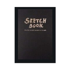 Lutart A5 Sketch Book 120Yp. Dikişli Siyah Karton Kapak