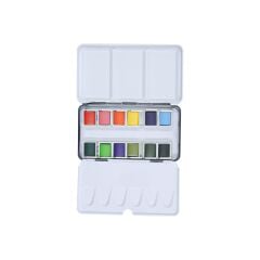 Lutart Taş Suluboya 12li Metal Kutulu