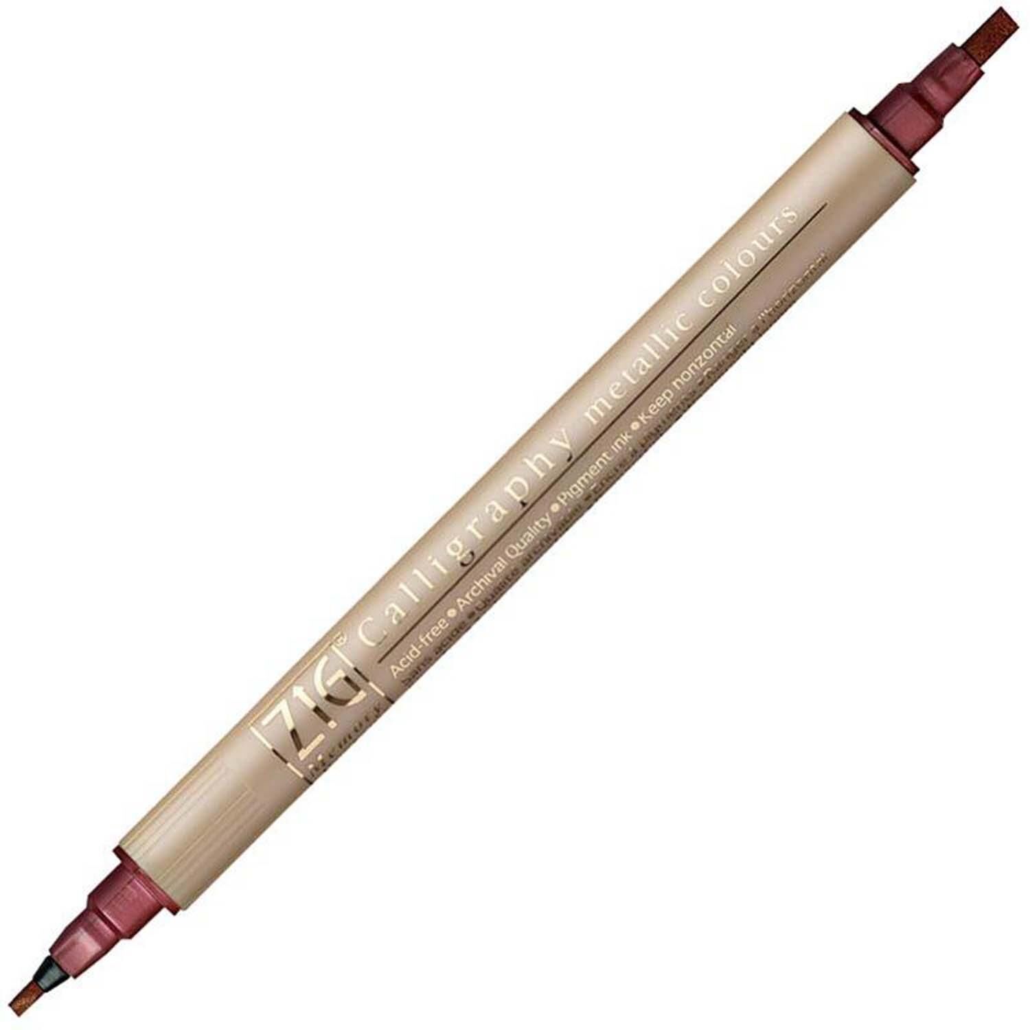 Zıg Caligrafi Kalemi Metalik 8400/126 Red