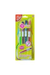 Bu-Bu Silikon Fırça Tutacaklı 4lü