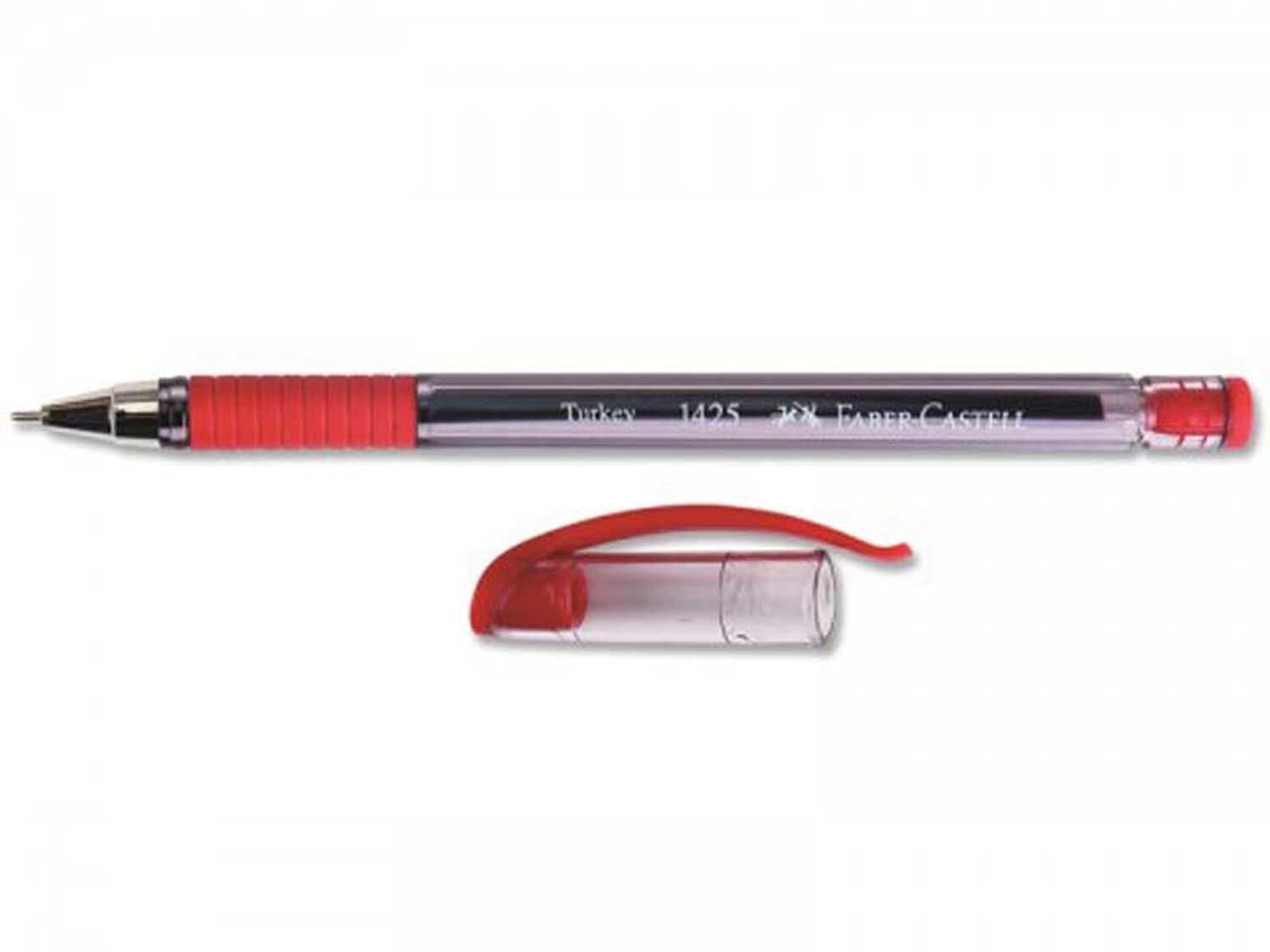 Faber-Castell 1425 İğne Uç Tükenmez Kalem Kırmızı
