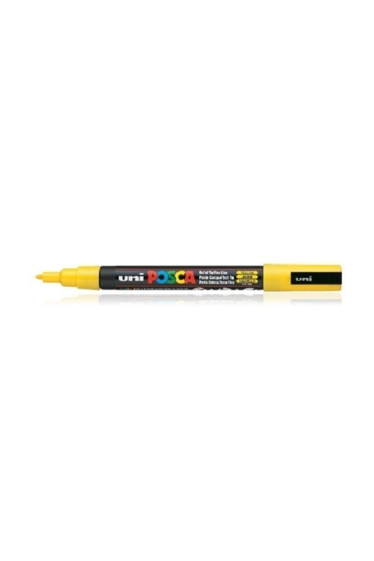 Unı Posca Pc-3M 0.9-1.3 Sarı Su Bazlı Markor