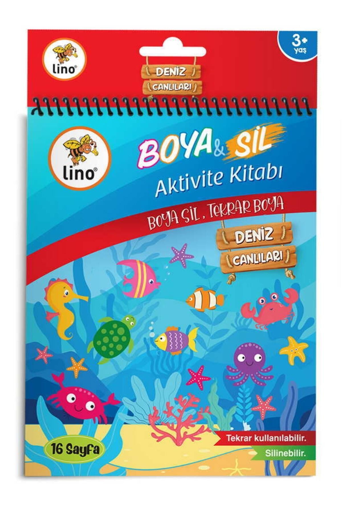 Lino Boya & Sil Aktivite A5 Boyama Kitabı Denizaltı