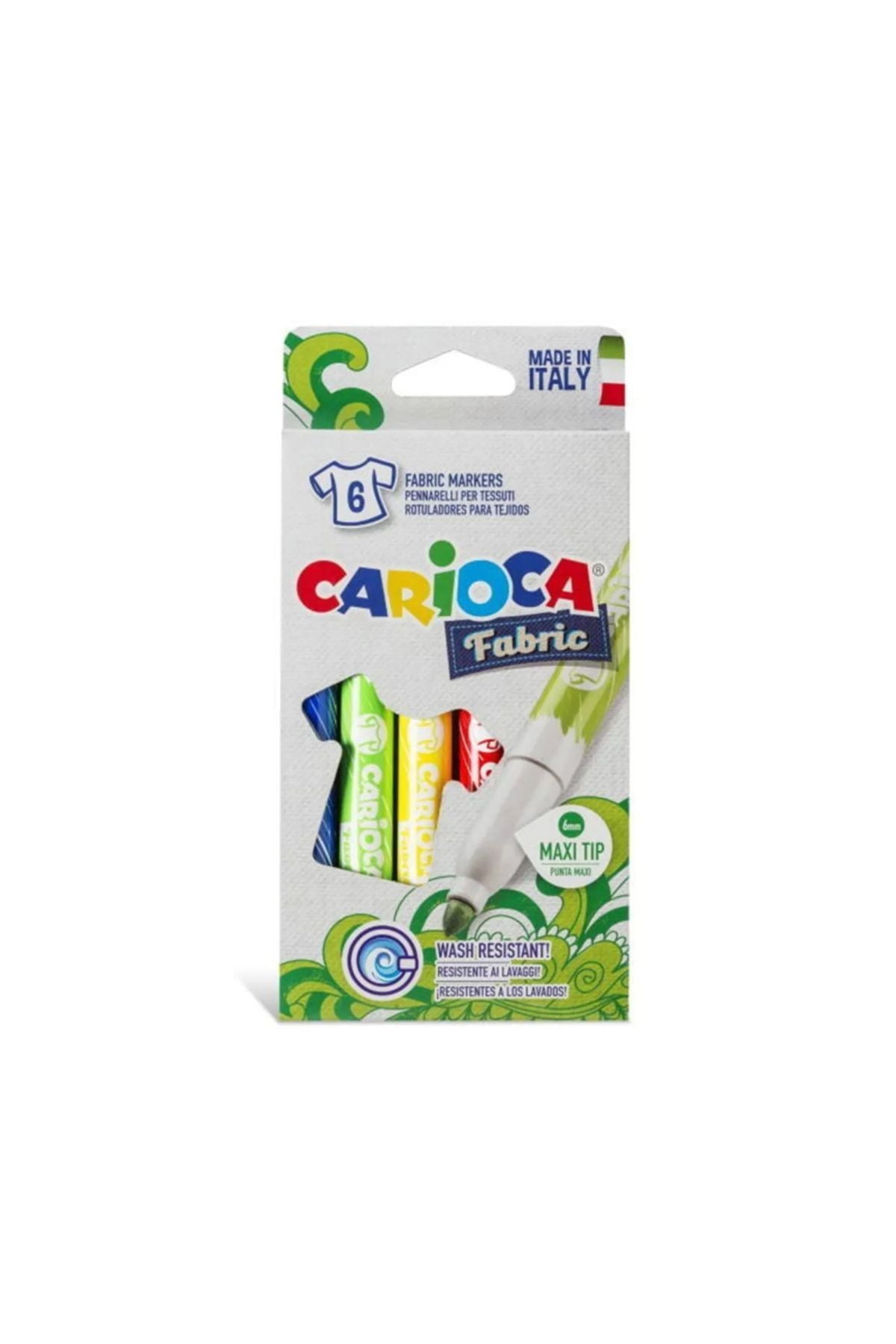 Carioca Cromatex Kumaş Boyama Kalemi 6lı 40956