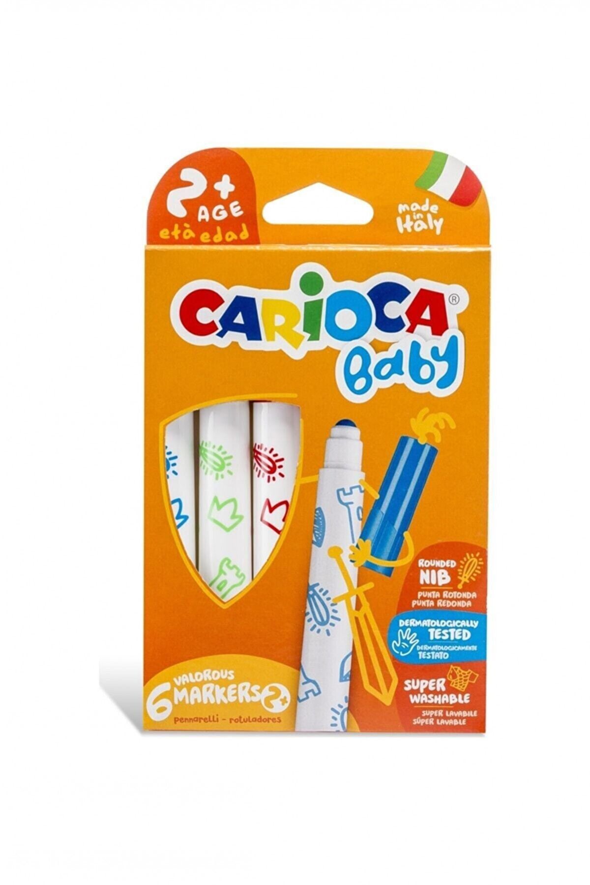 Carioca Jumbo Bebek Süper Yıkanabilir Keçeli Kalem 6lıı 42813