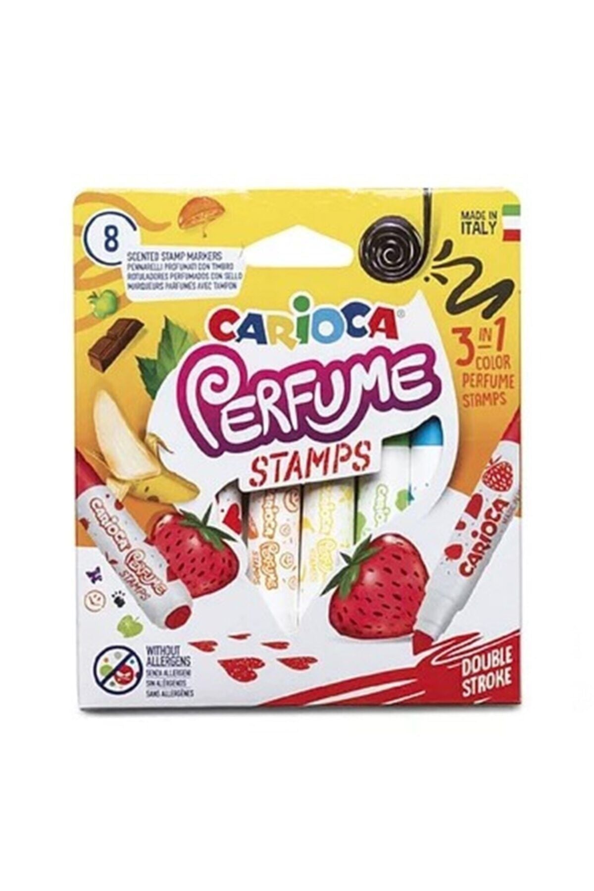 Carıoca Kokulu Damgalı Jumbo Keçeli Kalemi 8'Li