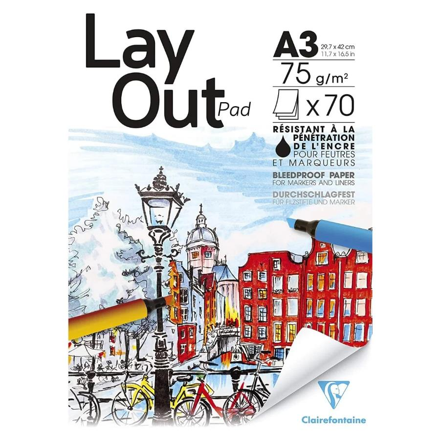 Clairefontaine Manga Layout A3 75gr 70yp Markör Blok