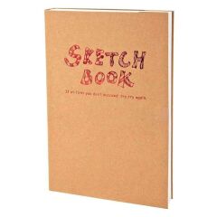 Lutart A4 Sketch Book 120Yp. Dikişli Kraft Karton Kapak