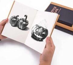 Lutart A5 Sketch Book 120Yp. Dikişli Kraft Karton Kapak