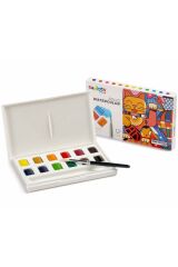 Carioca Plus Tablet Sulu Boya 12'li (Fırçalı)
