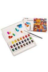 Carioca Plus Tablet Sulu Boya 24'lü (Fırçalı)