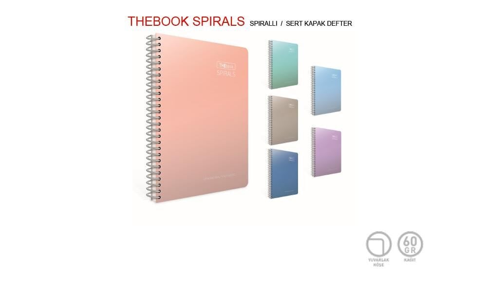 Gıpta Thebook Spırals Sp.srt Kp. 17x24-100yp Ç.siz. Def.