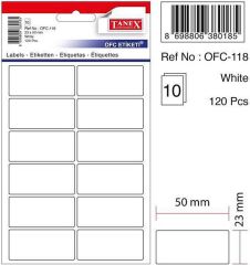 Tanex 23X50  Etıket Kod 118