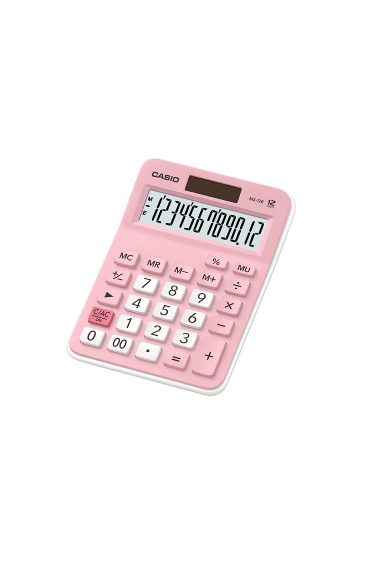 Casio MX-12B-PK 12 Haneli Hesap Makinesi Masaüstü Pembe