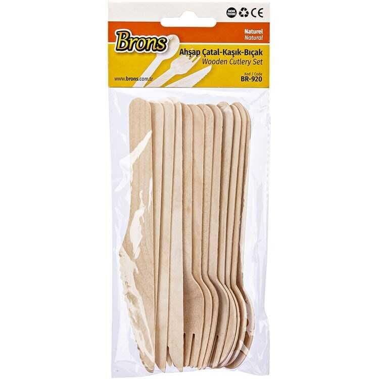 Brons Çatal Kaşık Bıçak Naturel BR-920