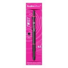 Scrikss Office Twist 0.5mm Mekanik Kurşun Kalem Pembe