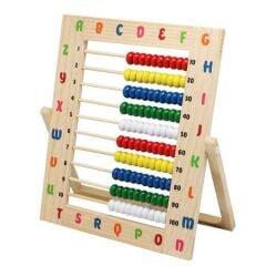 Bu-Bu Ahsap Abakus Desenlı 24,2X21,5 Cm