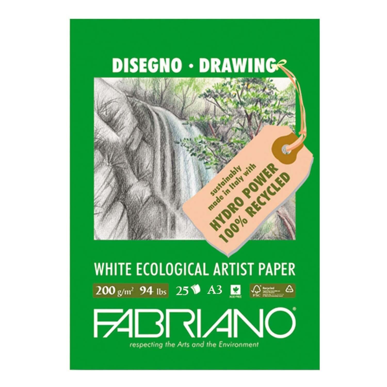 A3 200Gr 25Yp Drawıng Blk.Fabrıano Dısegno Ecologı