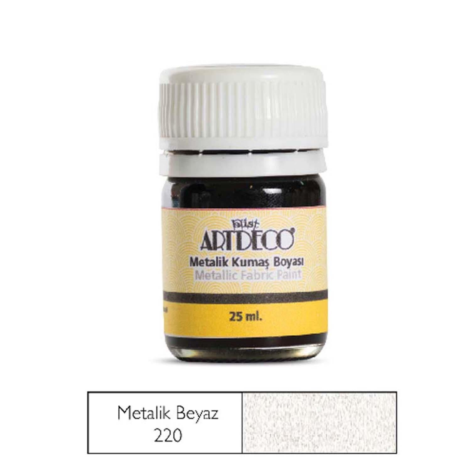 Kumaş Boya Artdeco 25Ml No:220 Metalik Beyaz