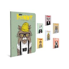 Habıt Tel Dkş.Karton Kapak Def.A4 60yp Kareli