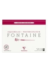 Clairefontaine Fontaine Sulu Boya Bloğu 30x40cm 300gr 10yp Dokulu Uzun Kenarı Yapışkanlı