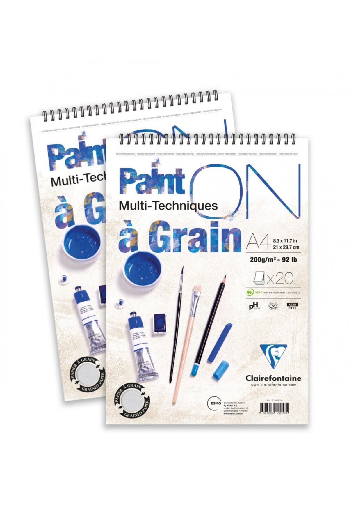 Clairefontaine Paint on a Grain A4 200gr Dokulu Çizim/Boyama Defteri