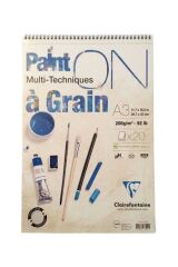 Clairefontaine Paint on a Grain A3 200gr Dokulu Çizim/Boyama Defteri