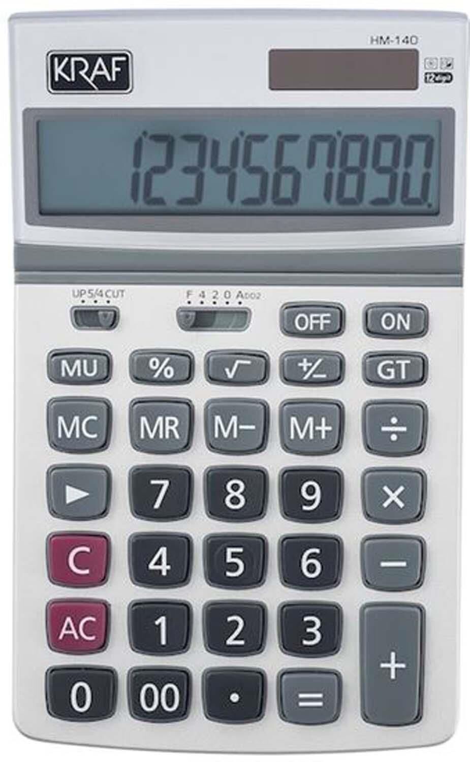 Kraf Hesap Makinesi Masaüstü 12 Hane Hm-140