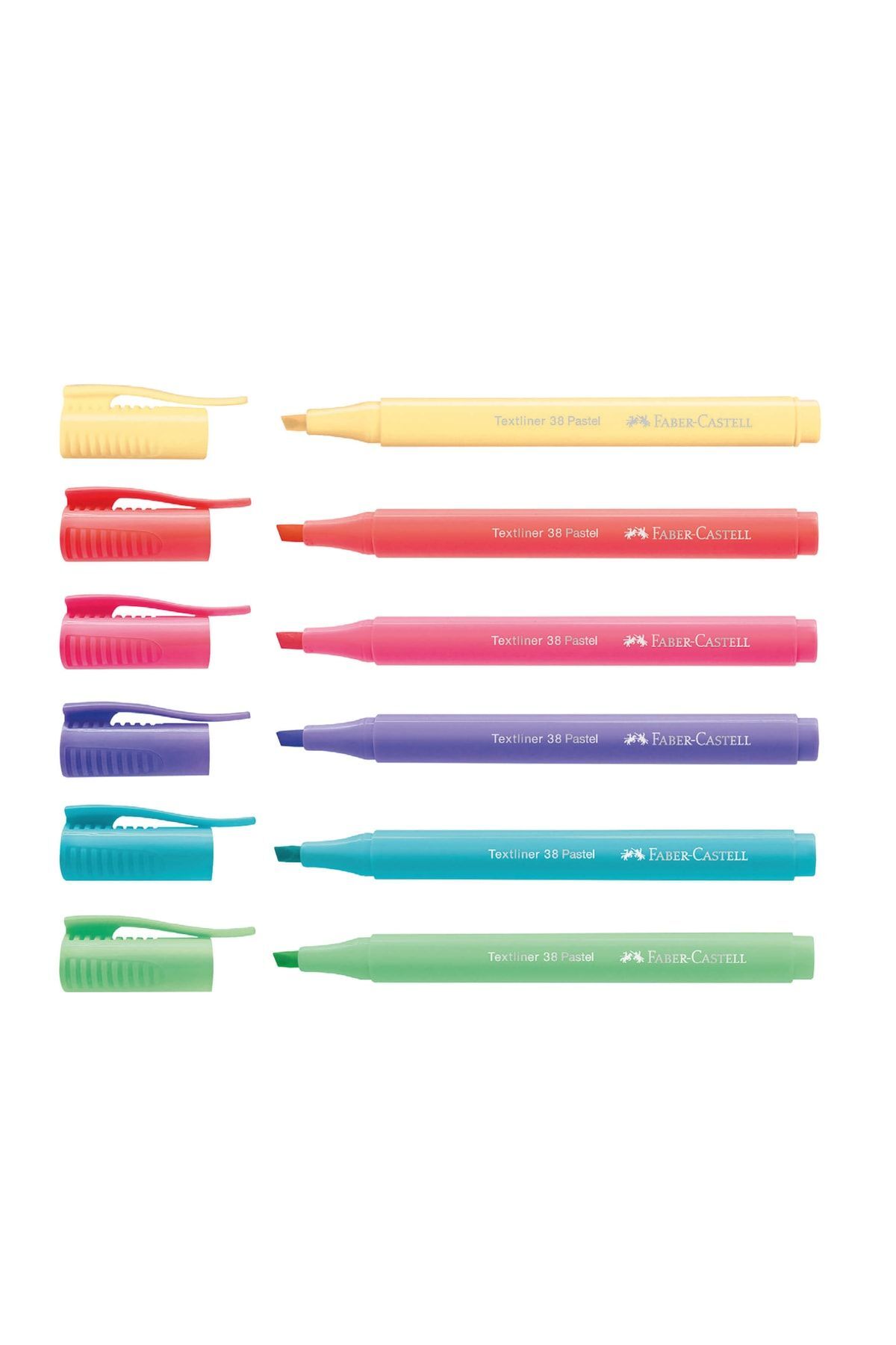 Faber Castell Fosforlu Kalem 38 Pastel 6lı