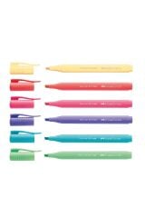 Faber Castell Fosforlu Kalem 38 Pastel 6lı