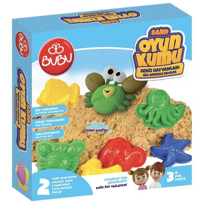 Bu-Bu Oyun Kumu ve Deniz Hayvanlı Kalıplı Set KU0056