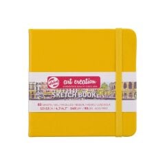 Talens Art Creation Eskiz Bloğu Sert Kapak 140gr 12x12cm Altın Sarısı 80 Yaprak